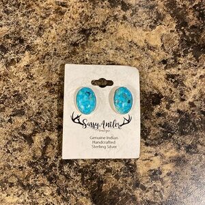 Genuine Turquoise Handcrafted Indian Sterling Silver